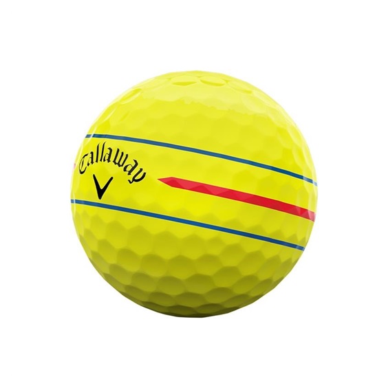 Callaway Chrome Soft 360 Triple Track Golfbälle, gelb