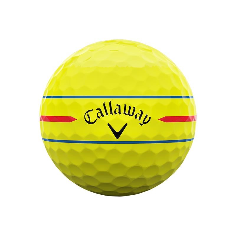 Callaway Chrome Soft 360 Triple Track Golfbälle, gelb