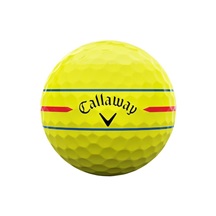 Callaway Chrome Soft 360 Triple Track Golfbälle, gelb