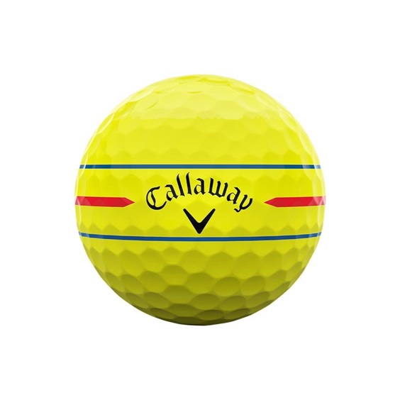 Callaway Chrome Soft 360 Triple Track Golfbälle, gelb