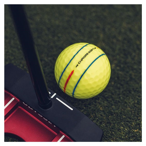 Callaway Chrome Soft 360 Triple Track Golfbälle, gelb