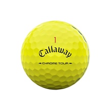 Callaway Chrome Tour Triple Track Golfbälle, gelb