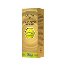 Callaway Chrome Tour Triple Track Golfbälle, gelb