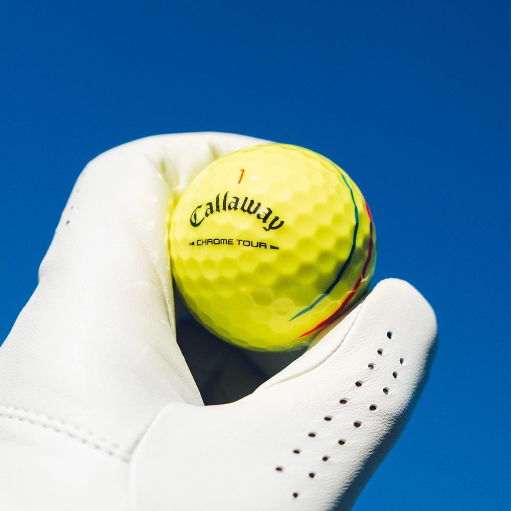 Callaway Chrome Tour Triple Track Golfbälle, gelb