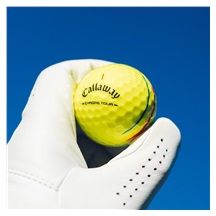 Callaway Chrome Tour Triple Track Golfbälle, gelb