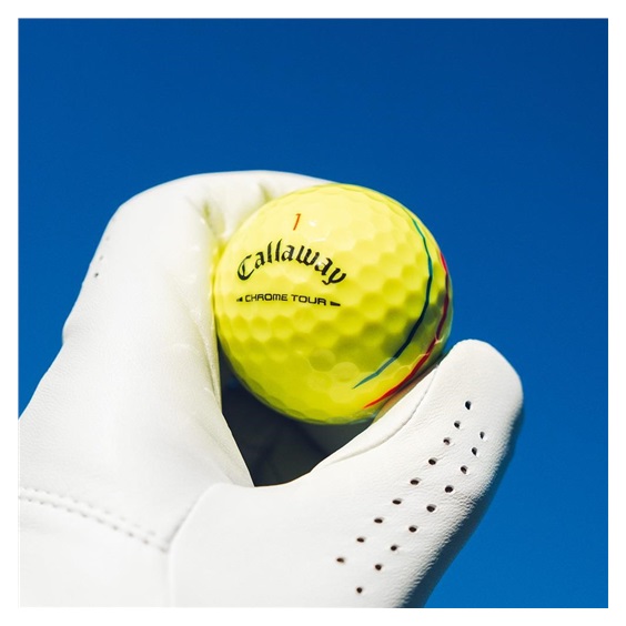 Callaway Chrome Tour Triple Track Golfbälle, gelb