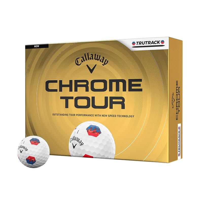 Callaway Chrome Tour TruTrack Blue/Red Golfbälle