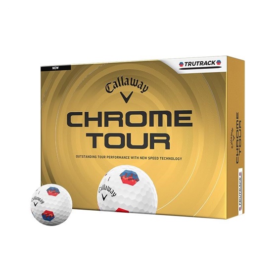 Callaway Chrome Tour TruTrack Blue/Red Golfbälle