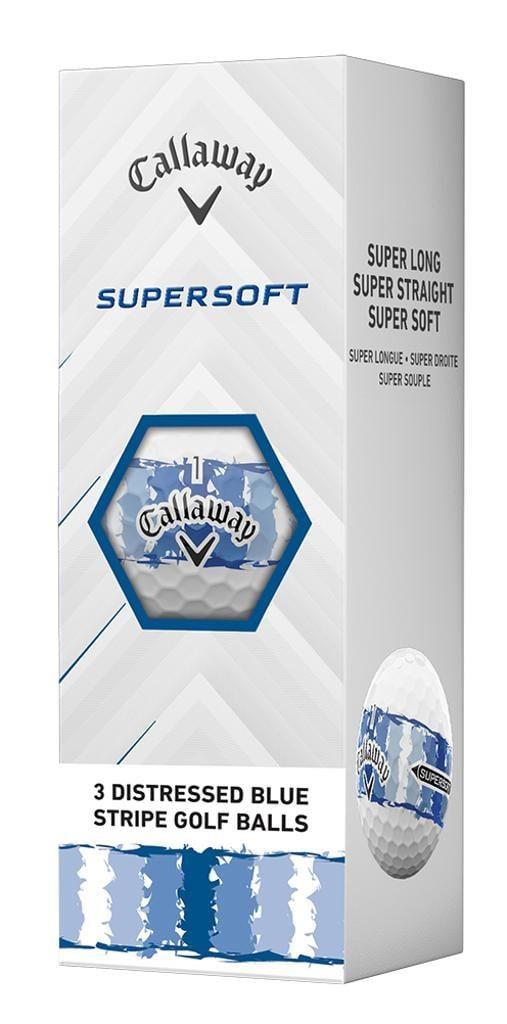 LIMITED - Callaway Supersoft Golfbälle, DISTRESSED BLUE STRIPE