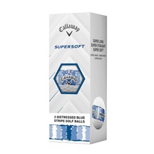 LIMITED - Callaway Supersoft Golfbälle, DISTRESSED BLUE STRIPE