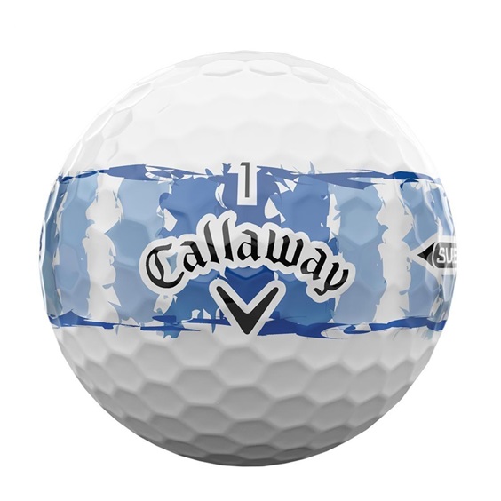 LIMITED - Callaway Supersoft Golfbälle, DISTRESSED BLUE STRIPE