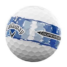LIMITED - Callaway Supersoft Golfbälle, DISTRESSED BLUE STRIPE