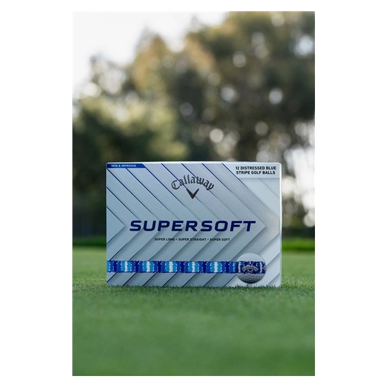 LIMITED - Callaway Supersoft Golfbälle, DISTRESSED BLUE STRIPE