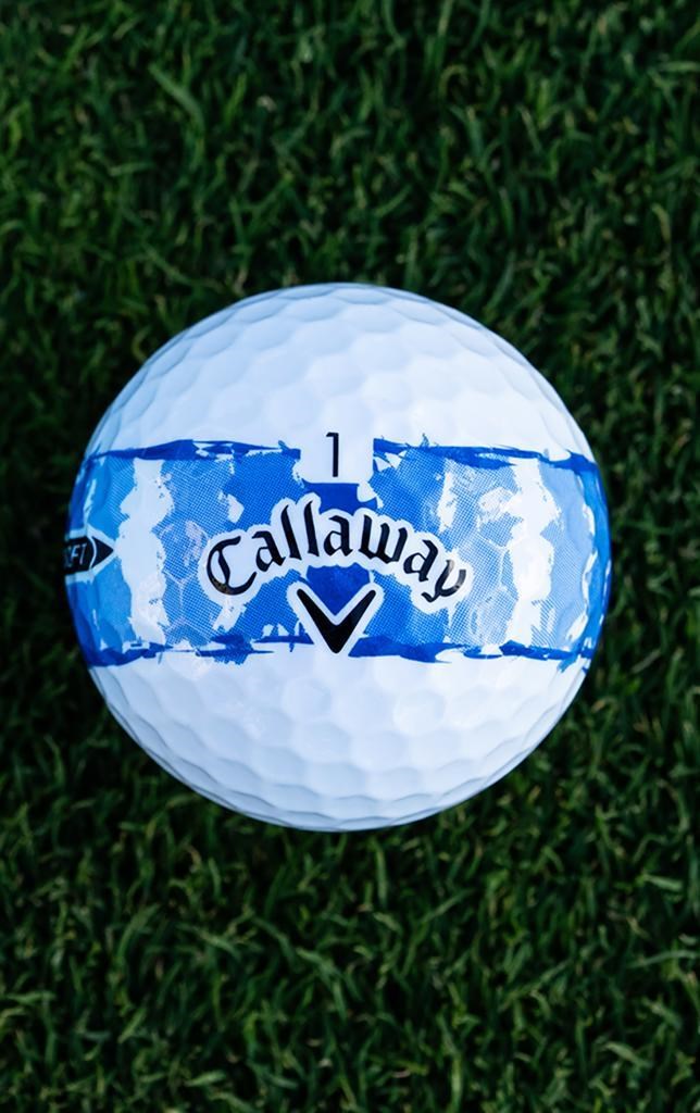 LIMITED - Callaway Supersoft Golfbälle, DISTRESSED BLUE STRIPE
