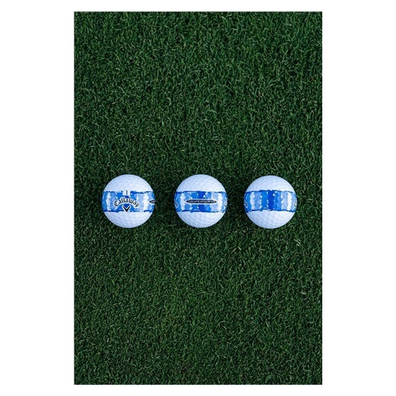 LIMITED - Callaway Supersoft Golfbälle, DISTRESSED BLUE STRIPE