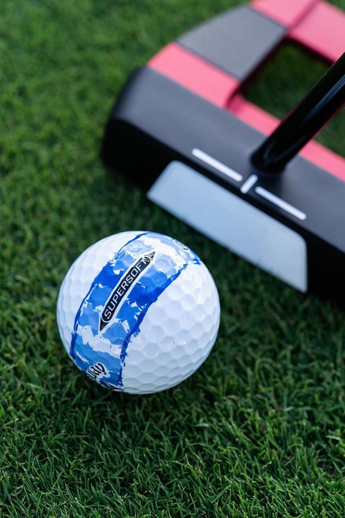 LIMITED - Callaway Supersoft Golfbälle, DISTRESSED BLUE STRIPE