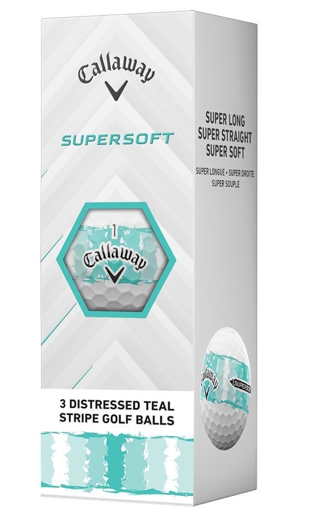 LIMITED - Callaway Supersoft Golfbälle, DISTRESSED TEAL STRIPE