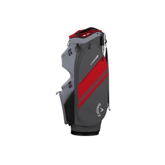 Callaway Chase 14 Cartbag, steel grau/rot