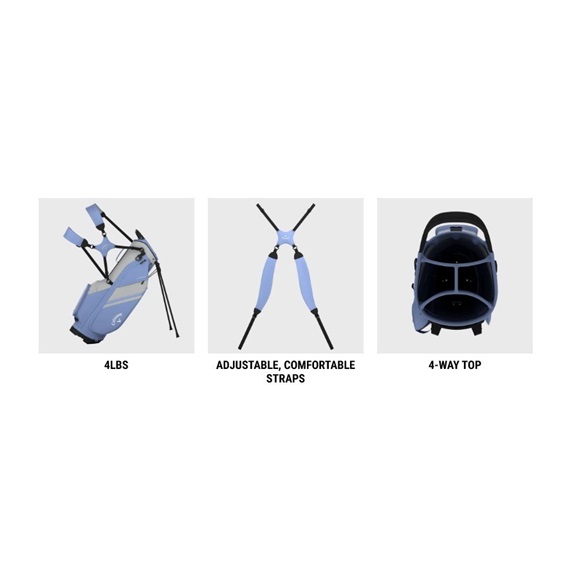Callaway Chase Standbag, weiss/silber/royal