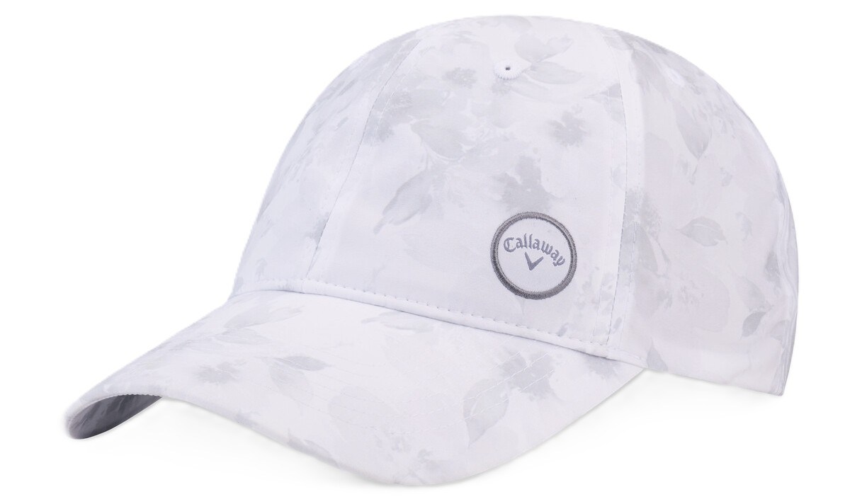 Callaway Hightail Damen Cap, weiss/Aquarell-Blumenprint
