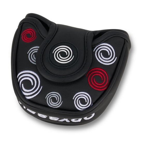 Odyssey Swirl Mallet putter Headcover, schwarz