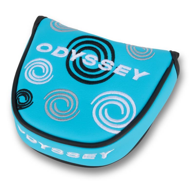 Odyssey Swirl Mallet Putter Headcover, blau