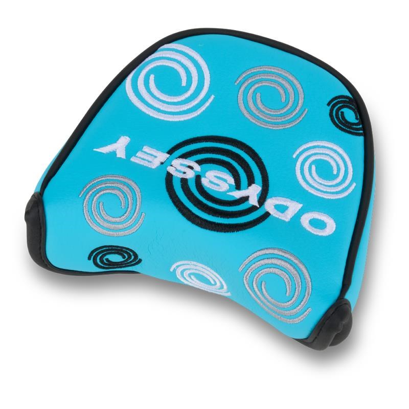 Odyssey Swirl Mallet Putter Headcover, blau