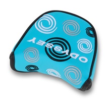 Odyssey Swirl Mallet Putter Headcover, blau