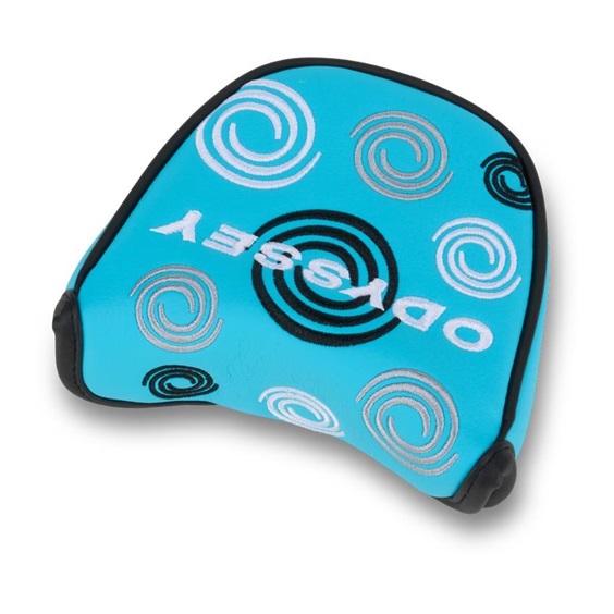 Odyssey Swirl Mallet Putter Headcover, blau
