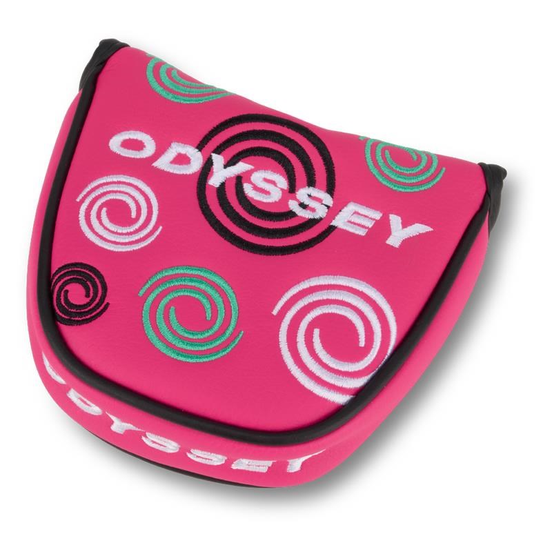 Odyssey Swirl Mallet Putter Headcover, rosa