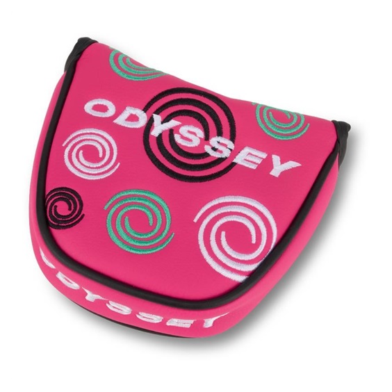 Odyssey Swirl Mallet Putter Headcover, rosa