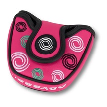 Odyssey Swirl Mallet Putter Headcover, rosa