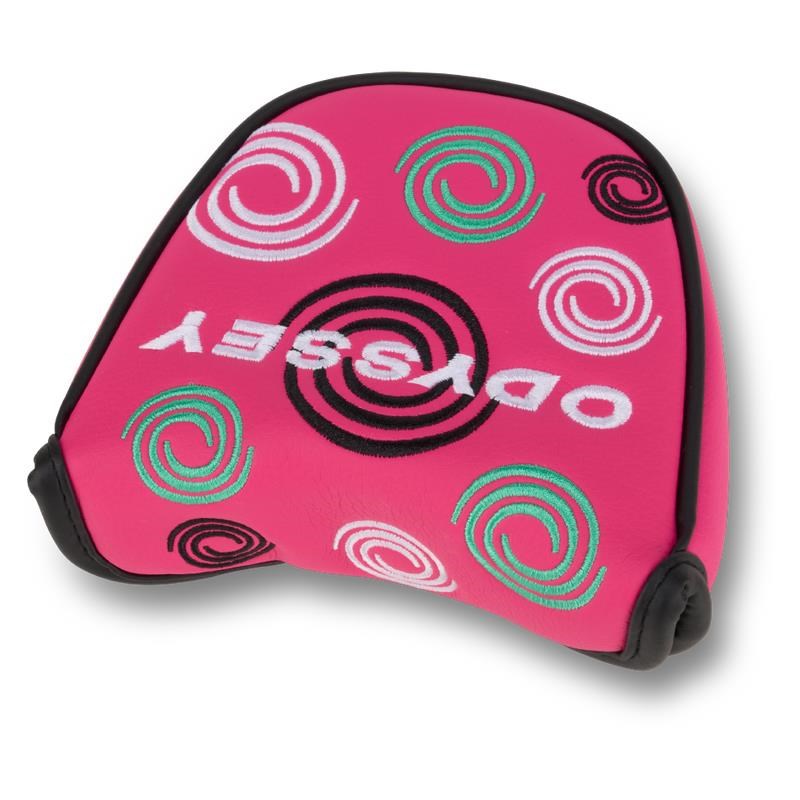 Odyssey Swirl Mallet Putter Headcover, rosa