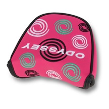Odyssey Swirl Mallet Putter Headcover, rosa