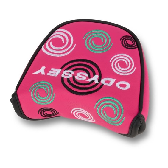 Odyssey Swirl Mallet Putter Headcover, rosa