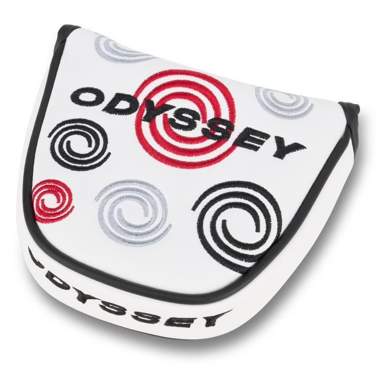 Odyssey Swirl Mallet Putter Headcover, weiss
