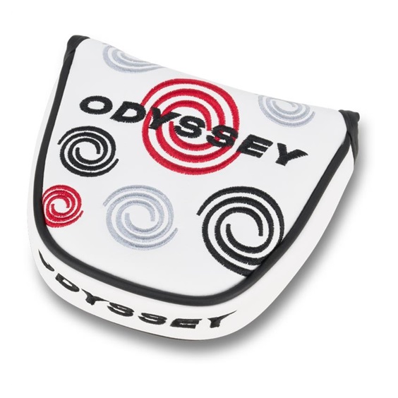 Odyssey Swirl Mallet Putter Headcover, weiss