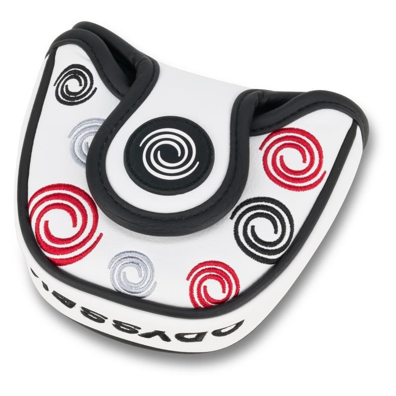Odyssey Swirl Mallet Putter Headcover, weiss