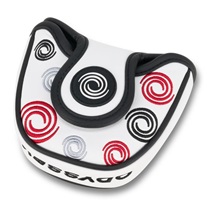 Odyssey Swirl Mallet Putter Headcover, weiss