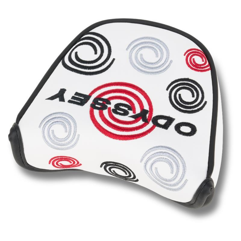 Odyssey Swirl Mallet Putter Headcover, weiss