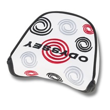 Odyssey Swirl Mallet Putter Headcover, weiss