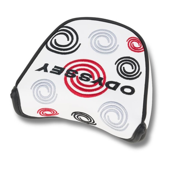Odyssey Swirl Mallet Putter Headcover, weiss