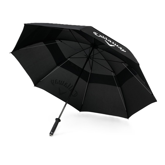 Callaway Double Canopy 64" Shield Golf Regenschirm, schwarz