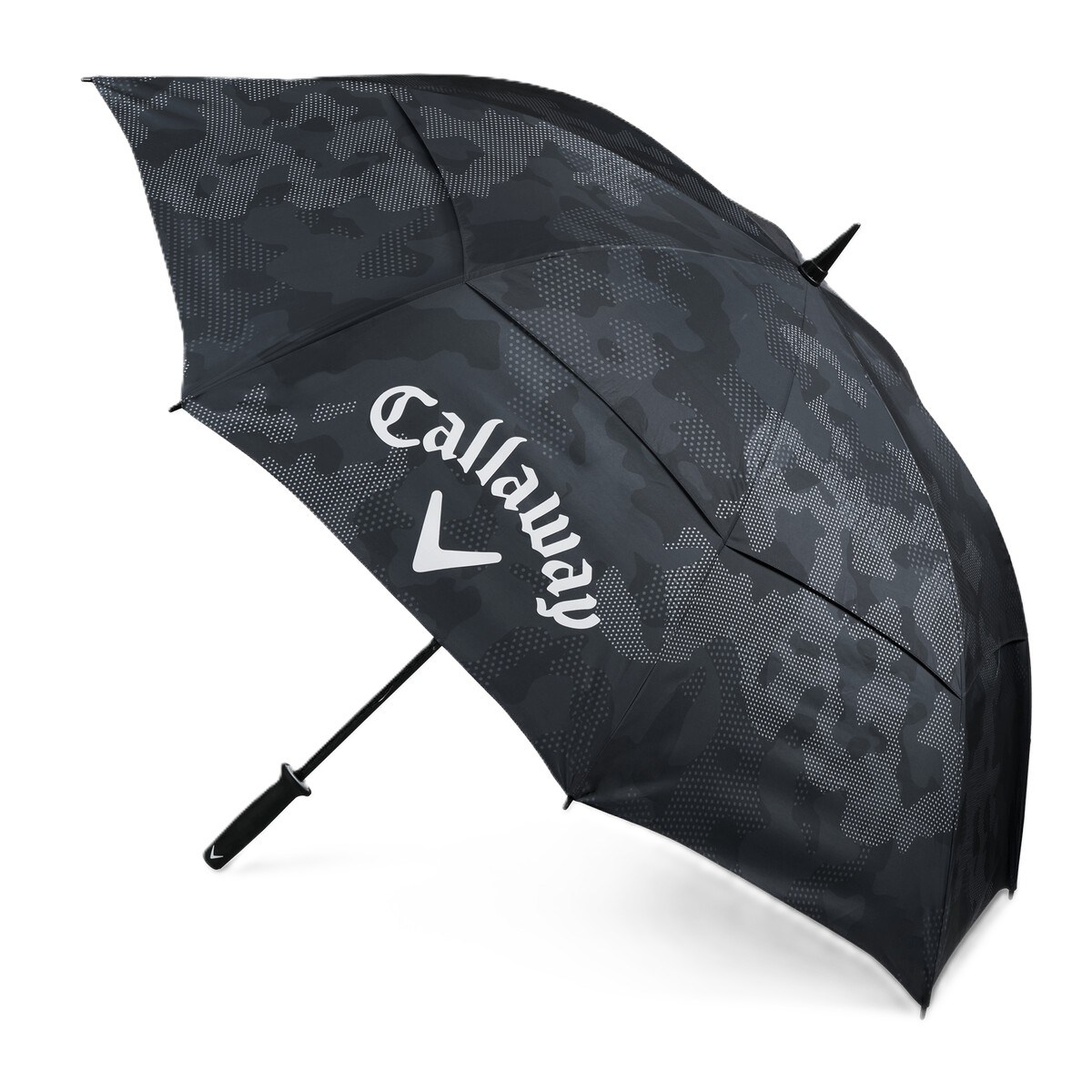 Callaway Double Canopy 64" Shield Golf Regenschirm, schwarz/camo