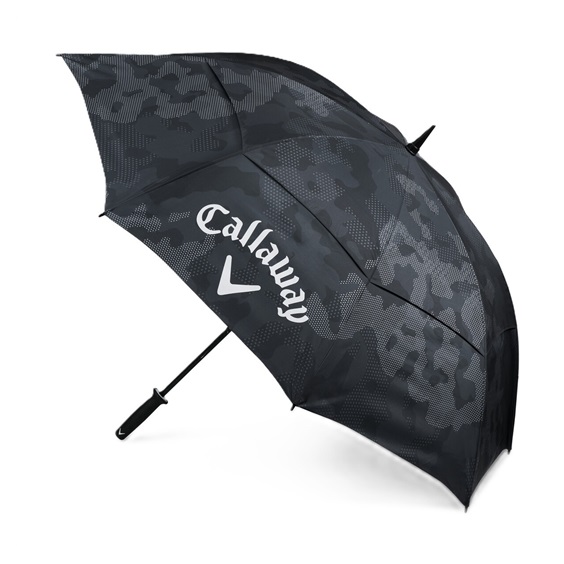 Callaway Double Canopy 64" Shield Golf Regenschirm, schwarz/camo