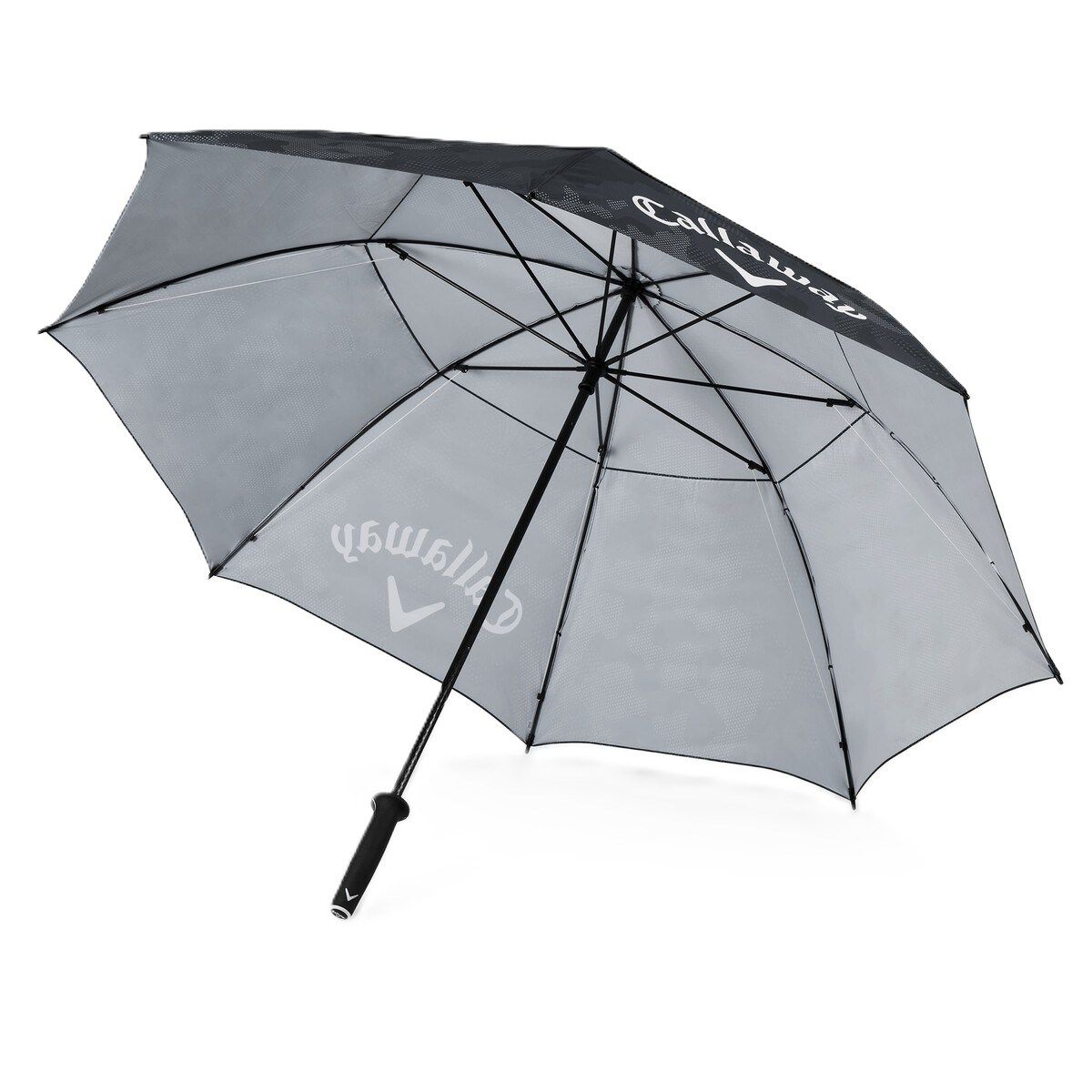 Callaway Double Canopy 64" Shield Golf Regenschirm, schwarz/camo