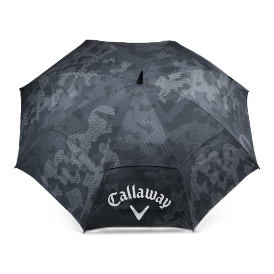 Callaway Double Canopy 64" Shield Golf Regenschirm, schwarz/camo
