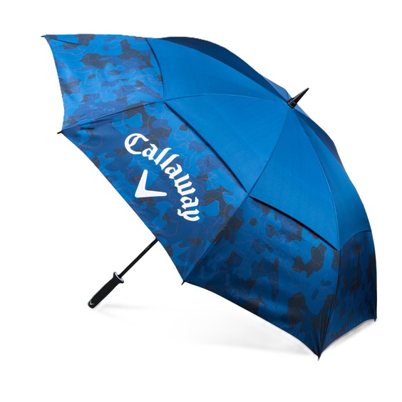 Callaway Double Canopy 64" Shield Golf Regenschirm, blau/rot