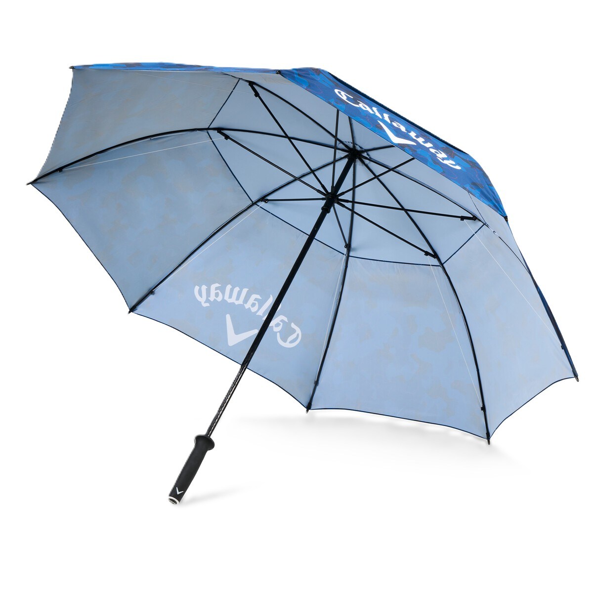Callaway Double Canopy 64" Shield Golf Regenschirm, blau/rot
