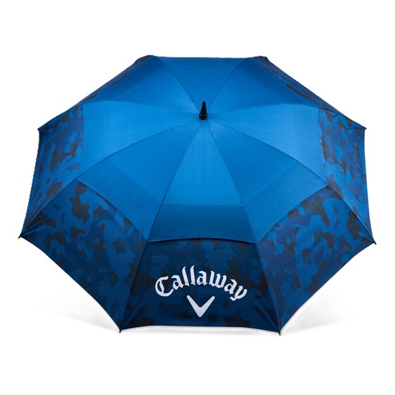 Callaway Double Canopy 64" Shield Golf Regenschirm, blau/rot